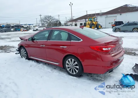 2016 Hyundai Sonata Sport z USA, uszkodzony, nr VIN 5NPE34AF3GH436426